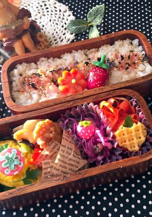 1月29日　飾り切りのお弁当　詰め方-レシピのメイン写真