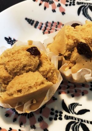 ふわふわもちもち♡黒糖レーズンの蒸しパン-レシピのメイン写真