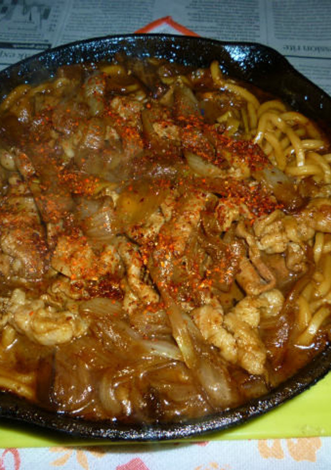 ねぎだく豚丼風煮込みうどん-レシピのメイン写真