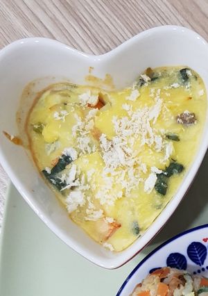 1才からの離乳食♡簡単豆腐のキッシュ-レシピのメイン写真