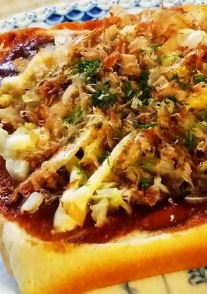 お好み焼きトースト-レシピのメイン写真