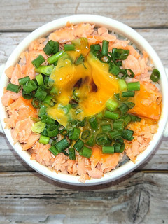簡単トースター任せ、ほぐし塩鮭丼-レシピのメイン写真
