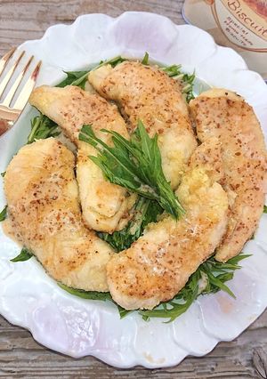 ささみと水菜のごまドレッシングダイエット-レシピのメイン写真