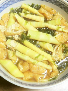 細竹の煮物にアオサを浮かべて-レシピのメイン写真