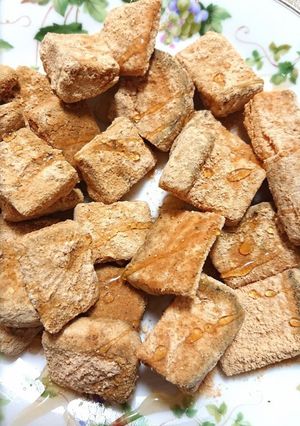 揚げトーストきなこ蜂蜜がけ-レシピのメイン写真