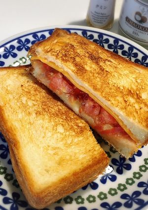 甘くてスパイシー　トマトのホットサンド-レシピのメイン写真