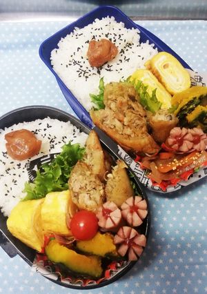 高校男子弁当&パパ弁当♡春巻1/30-レシピのメイン写真