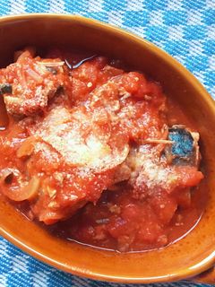 鯖缶でとっても簡単!鯖のトマト煮込み-レシピのメイン写真