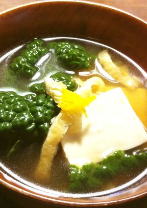 豆腐、カーボロネロの甘いお味噌汁-レシピのメイン写真