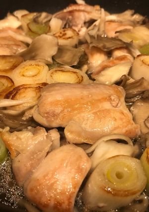 塩鶏とねぎの酒蒸し-レシピのメイン写真