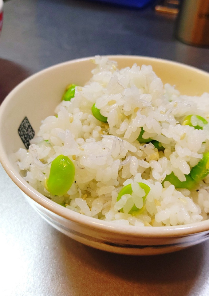 簡単！！枝豆としらすのまぜまぜご飯-レシピのメイン写真