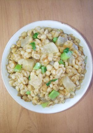 100%押し麦のカレー大根麦飯-レシピのメイン写真