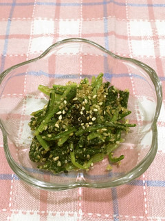 京壬生菜のごま風味のおひたし-レシピのメイン写真
