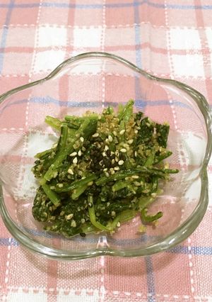京壬生菜のごま風味のおひたし-レシピのメイン写真