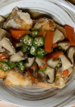 白身魚の揚げ野菜あんかけ-レシピのメイン写真
