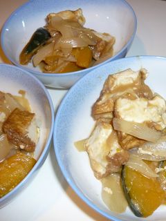 かぼちゃと厚揚げの味噌煮-レシピのメイン写真