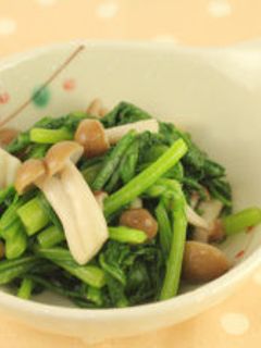 春菊としめじのおひたし-レシピのメイン写真
