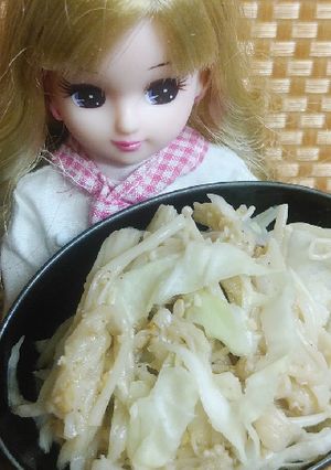リカちゃん♡キャベツえのき白だし胡麻和え-レシピのメイン写真