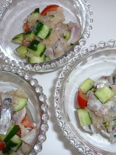 鯵と夏野菜のおろし和え-レシピのメイン写真