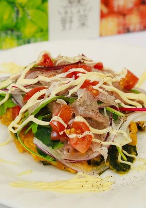 カラフル野菜のパンプキンケーキ-レシピのメイン写真