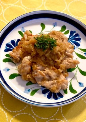 豚こま肉で☆青じそドレッシングのおろし焼-レシピのメイン写真