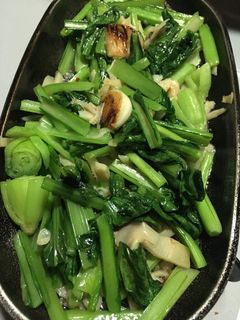 小松菜メンマ炒め@桃屋の穂先メンマで!-レシピのメイン写真