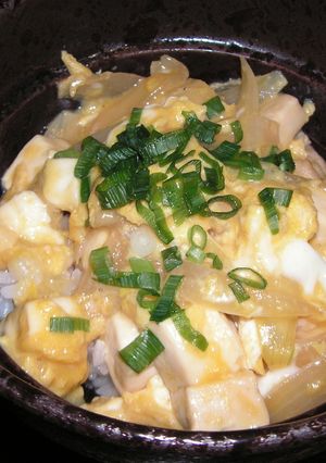 ふわとろ♪豆腐たまご丼-レシピのメイン写真