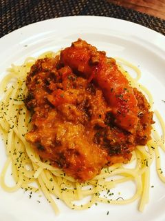 トマト缶なし ミートソース スパゲティ-レシピのメイン写真