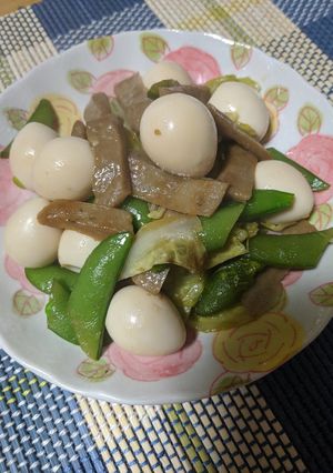 スナップえんどうのマーガリン醤油炒-レシピのメイン写真