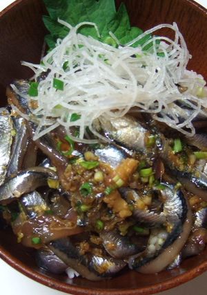 超手軽＾＾！いわしのヅケ丼-レシピのメイン写真