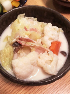簡単!白菜とベーコンの豆乳スープ-レシピのメイン写真