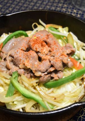 ラムのジンギスカン風肉野菜炒め-レシピのメイン写真