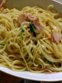 夜食に*大葉とベーコンの和風パスタ-レシピのメイン写真
