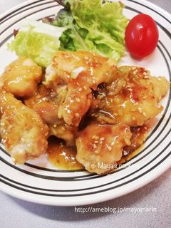 揚げない鶏唐揚げのごま甘酢炒め-レシピのメイン写真