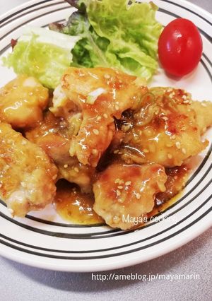揚げない鶏唐揚げのごま甘酢炒め-レシピのメイン写真