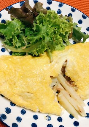 じゃがツナちーずオムレツ-レシピのメイン写真