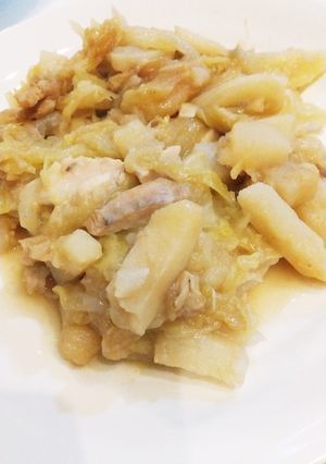 電気圧力鍋♫時短アンチョビじゃがキャベツ-レシピのメイン写真