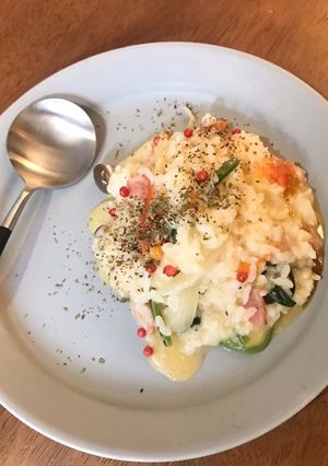 冷凍ごはんとコンソメの素で簡単リゾット♫-レシピのメイン写真