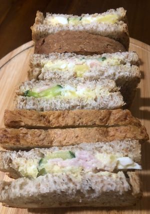 具沢山のポテトサラダサンドイッチ-レシピのメイン写真