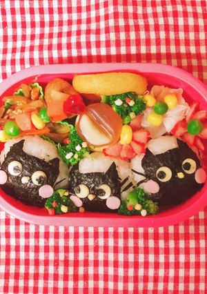 黒猫 ジジ キャラ弁 デコ弁-レシピのメイン写真
