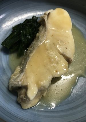 寒平目の白煮　水不使用-レシピのメイン写真