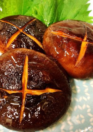 バタポン味♪超簡単♪しいたけのステーキ-レシピのメイン写真