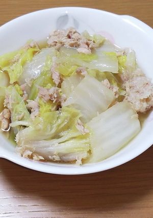 白菜とツナの煮物-レシピのメイン写真