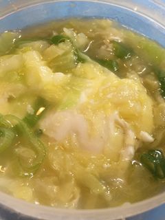*忙しい朝の落とし卵スープ*-レシピのメイン写真