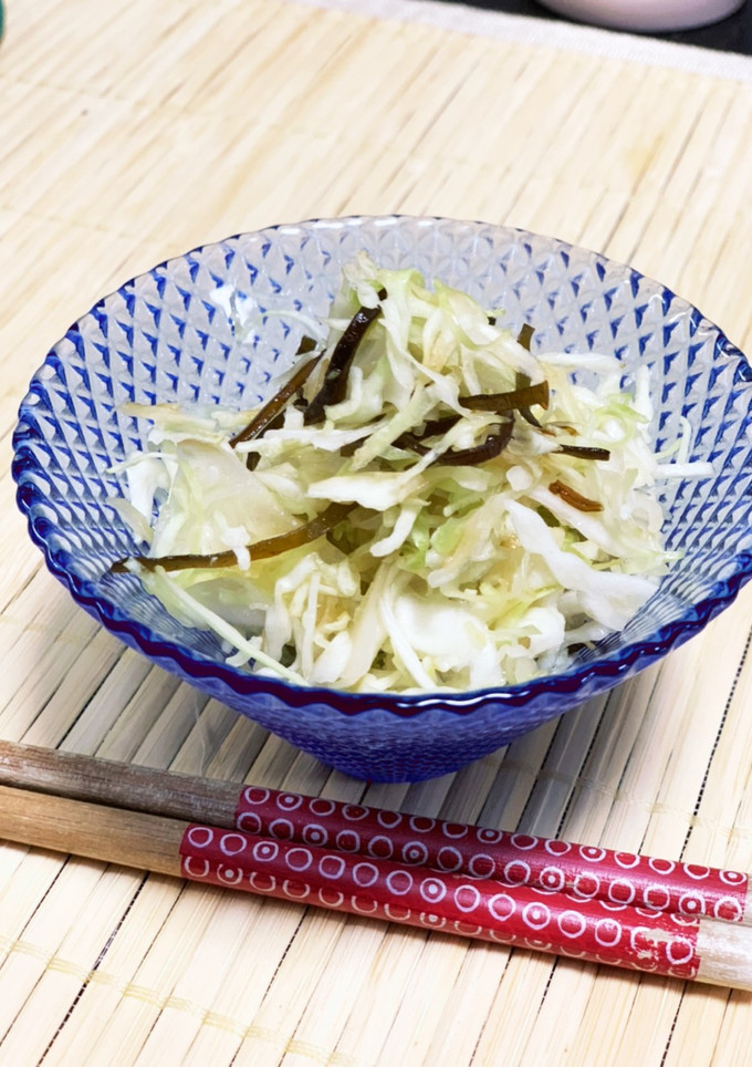 10秒で！キャベツと塩昆布の和え物-レシピのメイン写真