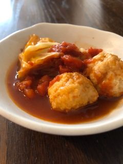 つくね団子とキャベツミルフィーユとまと煮-レシピのメイン写真