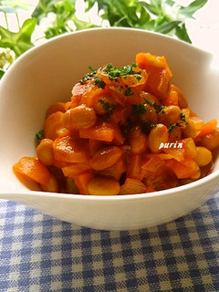 福豆救済に♪福豆のトマトジュース煮-レシピのメイン写真