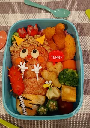節分☆可愛い鬼のキャラ弁❤️-レシピのメイン写真