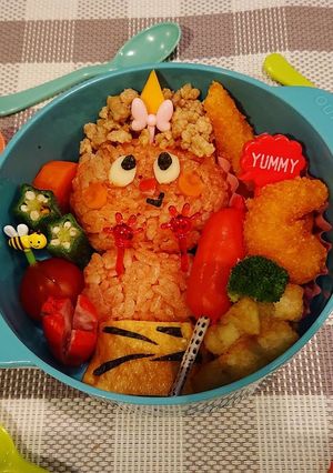 節分☆可愛い鬼のキャラ弁❤️2-レシピのメイン写真