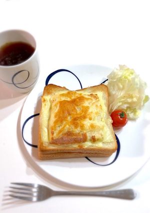 シチューの残りで簡単クロックムッシュ！-レシピのメイン写真